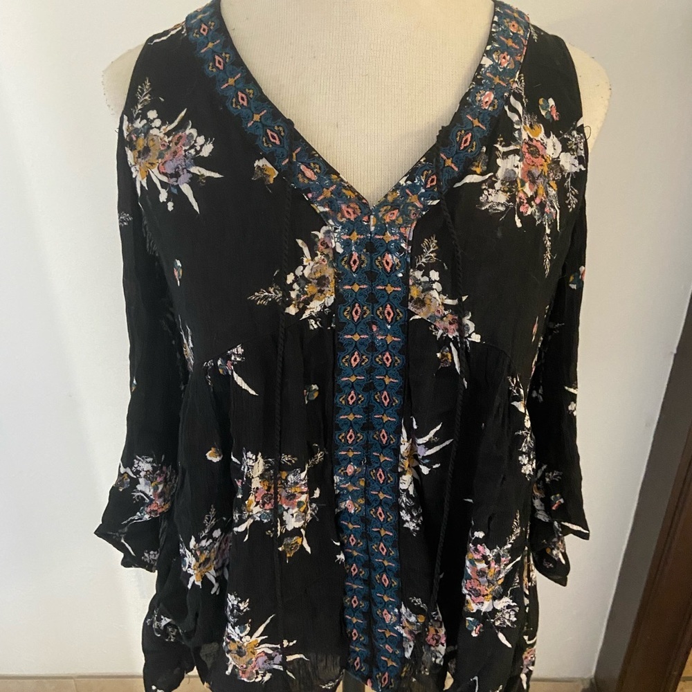 Bohemian long sleeve top - Picture 1 of 2